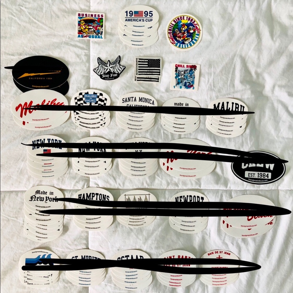 BRANDY MELVILLE RANDOM STICKERS